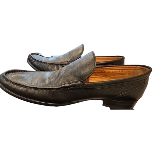BALLY Colmar Leather mens loafers 9.5E Black Very Nice Condition - Picture 6 of 11